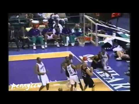 Allen Iverson 39pts vs Eddie Jones the Hornets 98/99 NBA *Ricky Davis crazy putback slam!