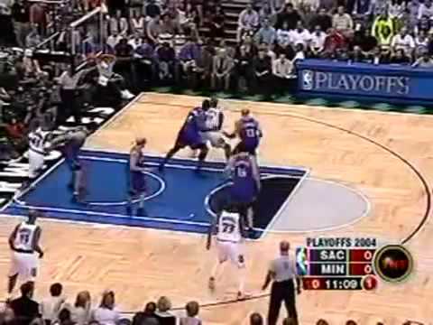 Kevin Garnett's greatest game (32pts 21reb) 2004 WCSF Game 7