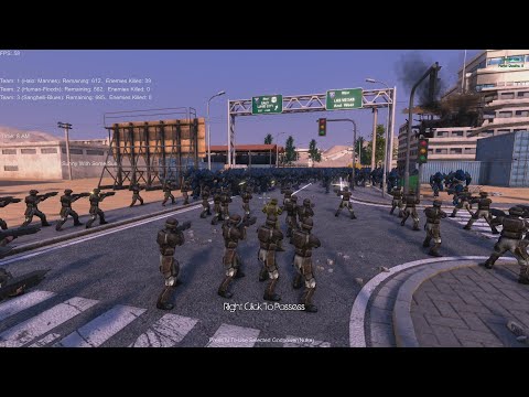 Halo 1 UNSC Vs Covenant Vs Flood Massive Ai Battle
