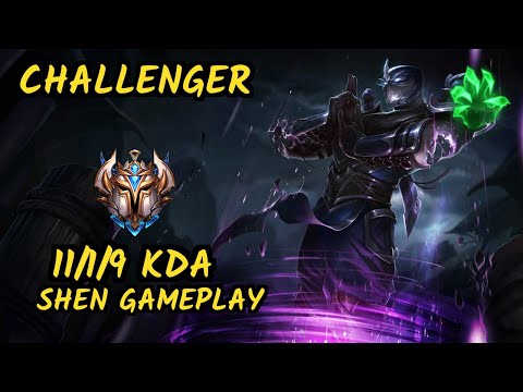 OPT Allorim (SHEN) vs IRELIA - 11/1/9 KDA MID CHALLENGER GAMEPLAY - NA