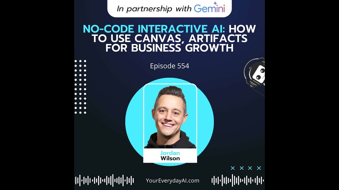 EP 554: No-Code Interactive AI: How to use Canvas, Artifacts for business growth