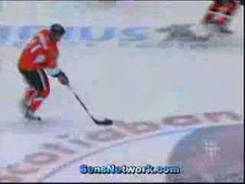Spezza's goal 2/3 vs Canadiens - Feb 9/08