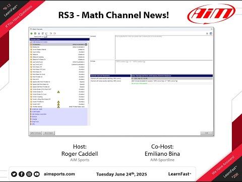 6-12 - Race Studio 3 Math Channel News With Emiliano Bina - 6/24/2025
