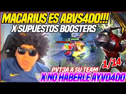 DOTA DE S/.620😮MACARIUS PVT3A A SU TEAM X NO HABERLE AYUDADO🤣TERMINA RECONTRA ABVS4DO X BOOSTERS🤣