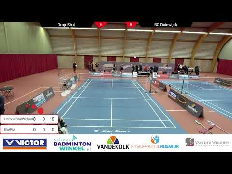 BC Drop Shot vs BC Duinwijck - Halve Finale Eredivisie - Baan 1