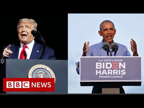 2020年の米選挙。オバマ氏とトランプ氏、選挙運動で政治的乱闘 - BBCニュース (US Election 2020: Obama and Trump in political brawl on campaign trail - BBC News)