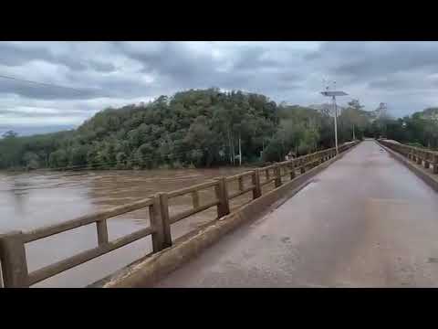 RIO TOROPI | Ponte do Julião registra grande volume de água