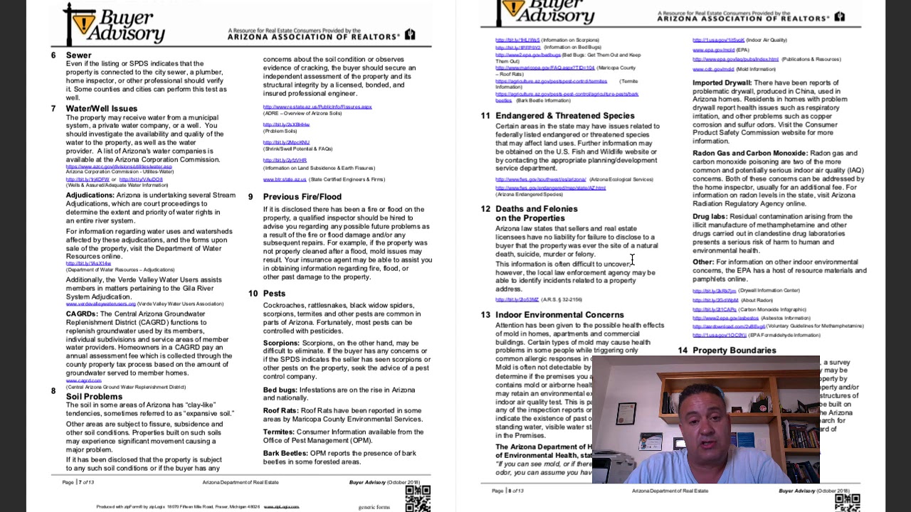 Buying a home in Arizona- Arizona Home Buyer Advisory Forms