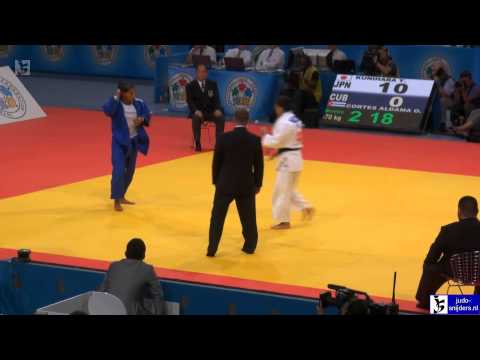 Judo 2011 World Championships Paris: Kunihara (JPN) - Cortes Aldama (CUB) [-70kg] bronze