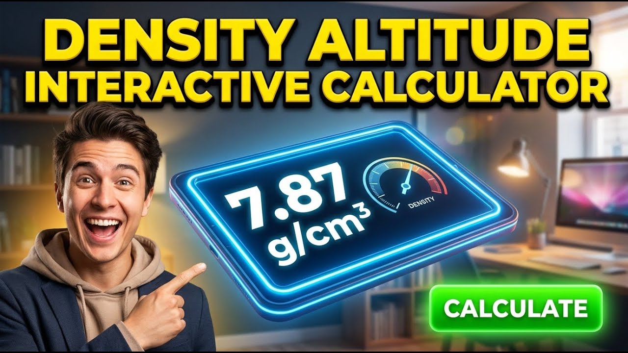 Density Altitude Interactive Calculator