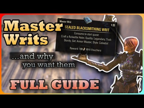 Master Writs - Everything You Need To Know | Elder Scrolls Online Gold Guide 2024