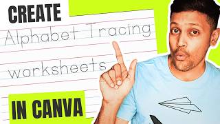 How to Create Alphabet Tracing Worksheets in Canva 🔥