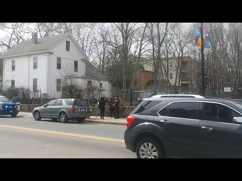 Boston police conducting an investigation on Bowdoin Street