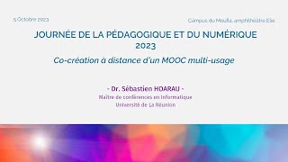 Journée de la pédagogique et du numérique - édition 2023 : Dr. Sébastien HOARAU