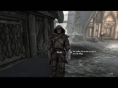 Skyrim | Convince Nikulas to Stay in Skaal Village | Miscellaneous Objective | 4K