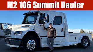A preview image of the linked video showcasing 2023 Freightliner M2 106 Summit Hauler