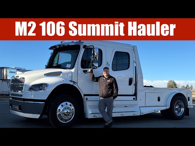 Preview image of Freightliner M2 106 Summit Hauler Luxury Custom Hauler Conversion youtube video