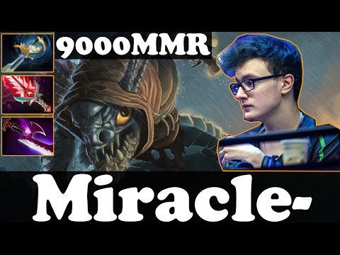Dota 2 - Miracle 9000 MMR Plays Slark WITH Echo Sabre, Bloodthorn And Silver Edge
