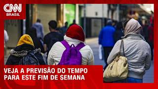 Vídeo: Frente fria leva chuva forte para MG e BA; veja previsão do tempo deste fim de semana | PRIME TIME