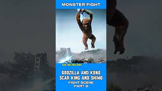 Download lagu GODZILLA AND KONG VS SCAR KING AND SHIMO FIGHT SCENE PART 9 #monstermovies #monsterfight #shorts mp3
