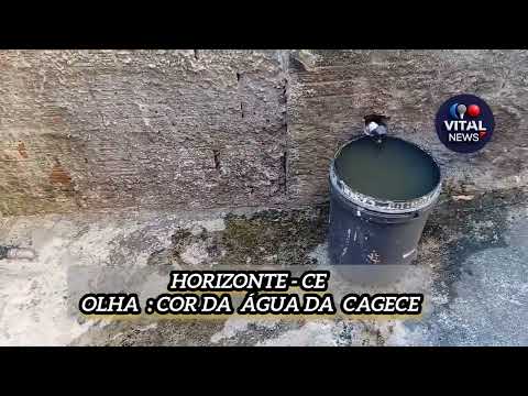 Horizonte - CE . VEJAM o vídeo sobre a situação da água da CAGECE.