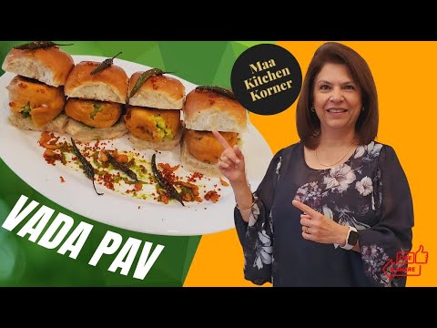 Vada Pav | How To Make Wada Pav At Home | Batata Vada | Indian Street Food - Maa Kitchen Korner