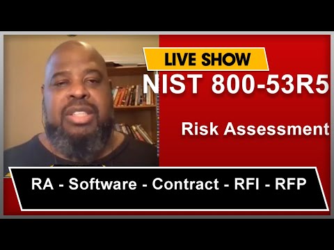 NIST 800-53r5 Risk Assessment - Software - Contract - RFI - RFP