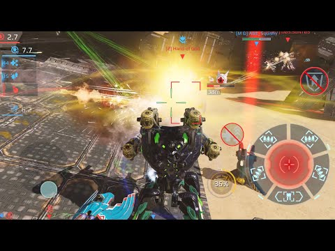 Cudgel Khepri leads the hangar in a beacon-heavy Dreadnought beacon rush — War Robots