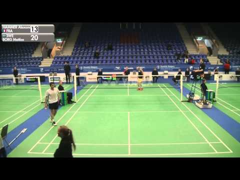 Badminton - Alexandre Hammer vs Mattias Borg (MS, Qualifier) - Swedish Masters 2016