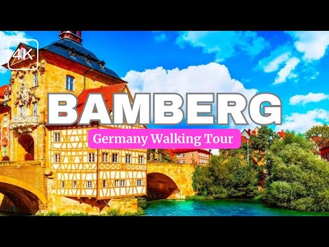 Bamberg, Germany walking tour 4K 60fps - Most beautiful Medieval town in Germany