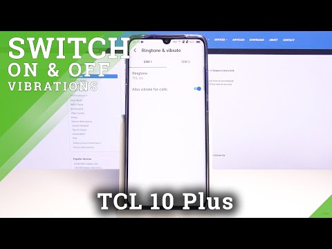 Vibration Configuration on TCL 10 Plus – Sound Settings