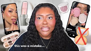 TESTING NEW VIRAL OVER-HYPED MAKEUP LAUNCHES | this is the worst my makeup has ever looked!
