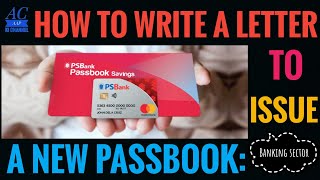 #How to write a #Letter to #issue a new #passbook