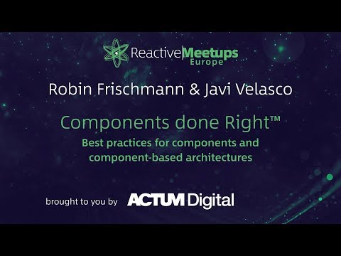 Reactive Meetup September / Robin Frischmann & Javi Velasco