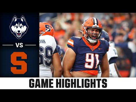 UConn vs. Syracuse Game Highlights | 2025 ACC Football