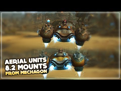 Aerial Units new Patch 8.2 mounts from Mechagon (Aerial Unit R-21/X & Rustbolt Resistor)