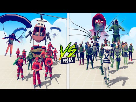 MILITARY TEAM vs ZOMBIE TEAM - Totally Accurate Battle Simulator TABS