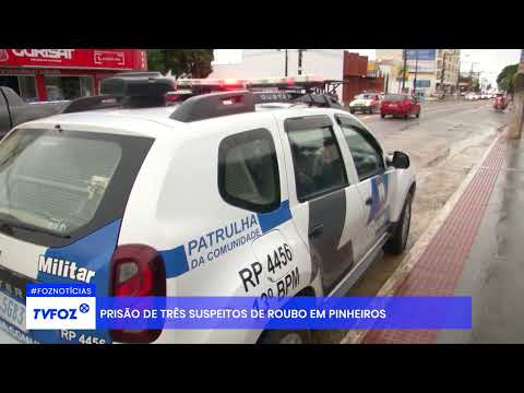 Prisão de três suspeitos de roubo em Pinheiros