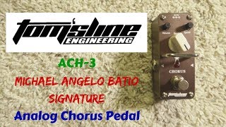 Video thumbnail for Tomsline Engineering ACH-3 Michael Angelo Batio Signature Analog Chorus Pedal by Robert Jackson