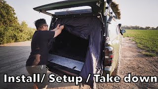 Topper Tent (GFC/ Non Carpet Lined Topper) - Install/ Setup/ Take Down 3rd gen Toyota Tacoma