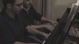 Dueling Piano improv blues in Eb