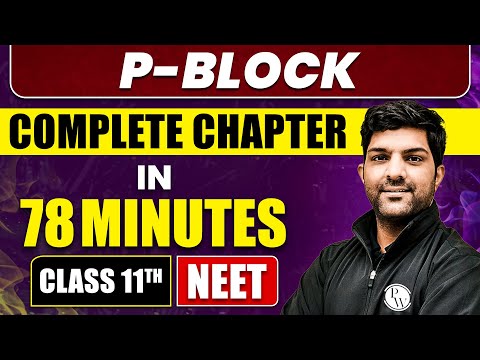 P-BLOCK ELEMENTS in 78 Minutes | Full Chapter Revision | Class 11th NEET