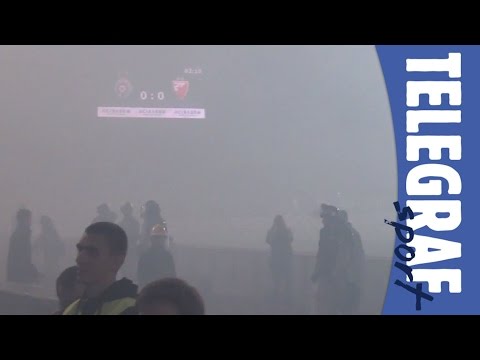 Ko nije bio na derbiju 147. derbiju Partizan - Zvezda pomislio bi da je ovo video sa ratišta