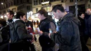 preview picture of video 'Zurich New Year's Eve - street food and people'