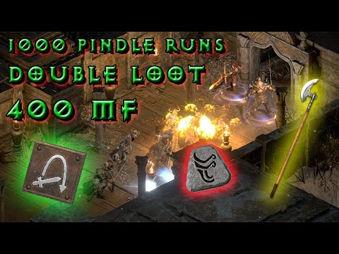 FAST 1K Pindle Runs / Barbarien 400 MF Double Loot / Diablo 2 Resurrected - D2R