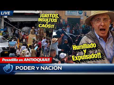 ATENCIÓN! Pesadilla de URIBE  en Antioquia: Salió HUMILLADO y Escoltado!! #política #noticias