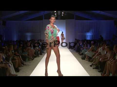 Models walk the runway at Caffe Swimwear Models walk the ...