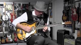 Video thumbnail for 1968 Heit Deluxe Hollowbody Guitar Demo by drowninginguitars