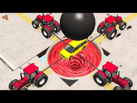 Beamng drive - Giant Chain vs. Giant Ball crashes #3