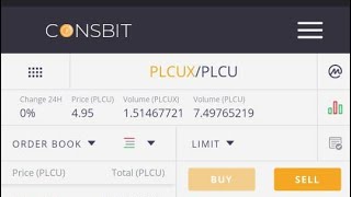 How to sell #plcux#plcuc#plcu on coinsbit.io exch.//Plcux,Plcu,Plcuc को coinbit पर कैसे sell करें।
